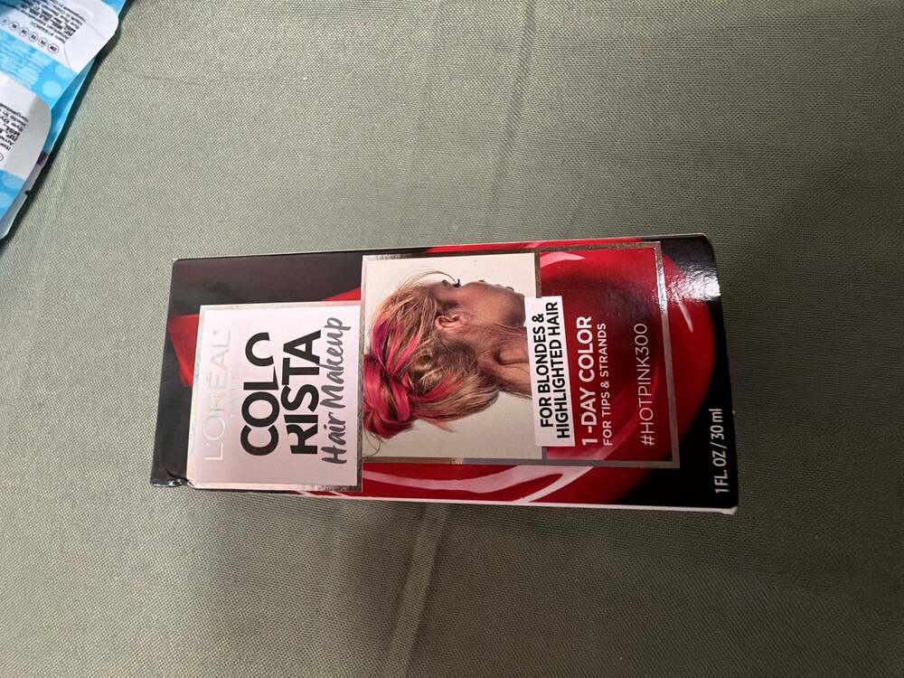 L'Oreal Paris Colorista Hair Makeup 1-Day Temporary Hair Color Hot Pink 300 1 fl